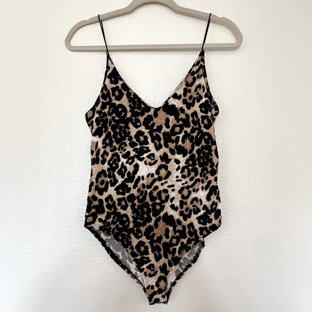LIKE NEW Gaze Bodysuit, Animal Print, Small